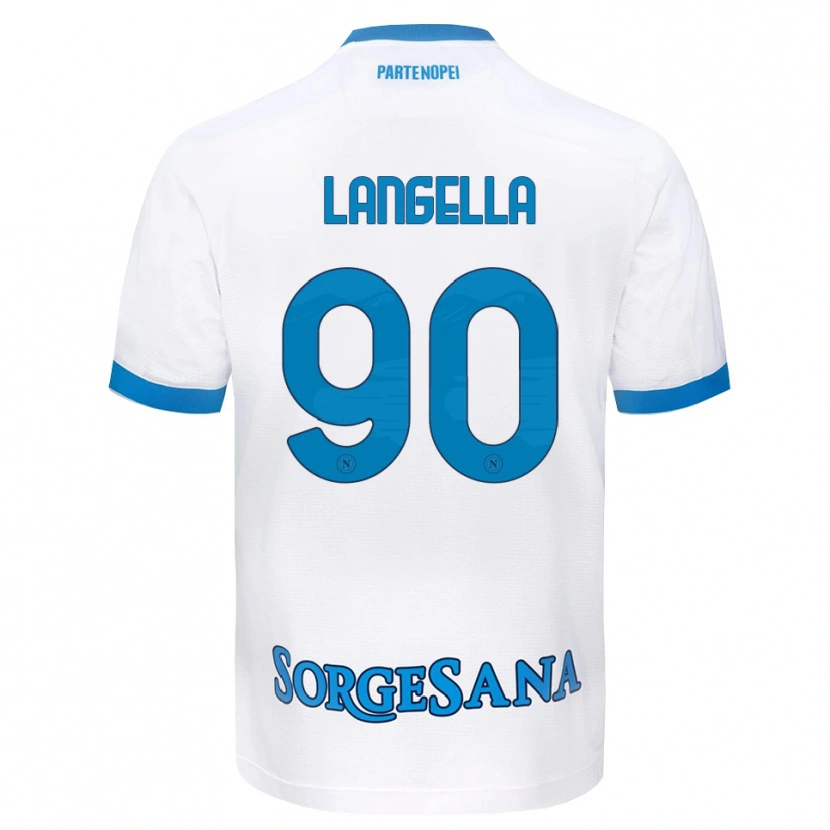 Danxen Herren Gabriella Langella #90 Weiß Hellblau Auswärtstrikot Trikot 2026/27 T-Shirt Österreich