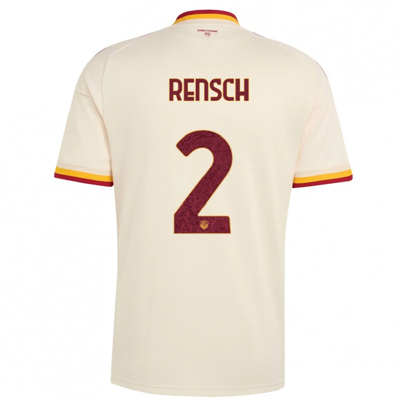 Danxen Herren Devyne Rensch #2 Champagner Rot Gelb Auswärtstrikot Trikot 2026/27 T-Shirt Österreich