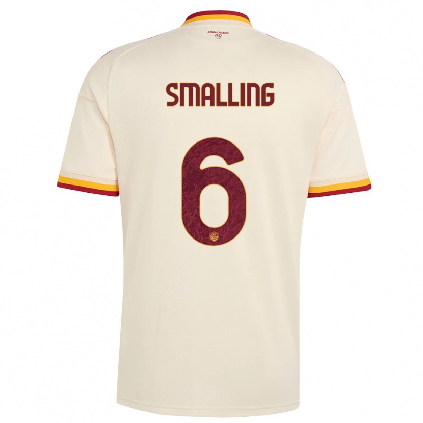 Danxen Herren Chris Smalling #6 Champagner Rot Gelb Auswärtstrikot Trikot 2026/27 T-Shirt Österreich