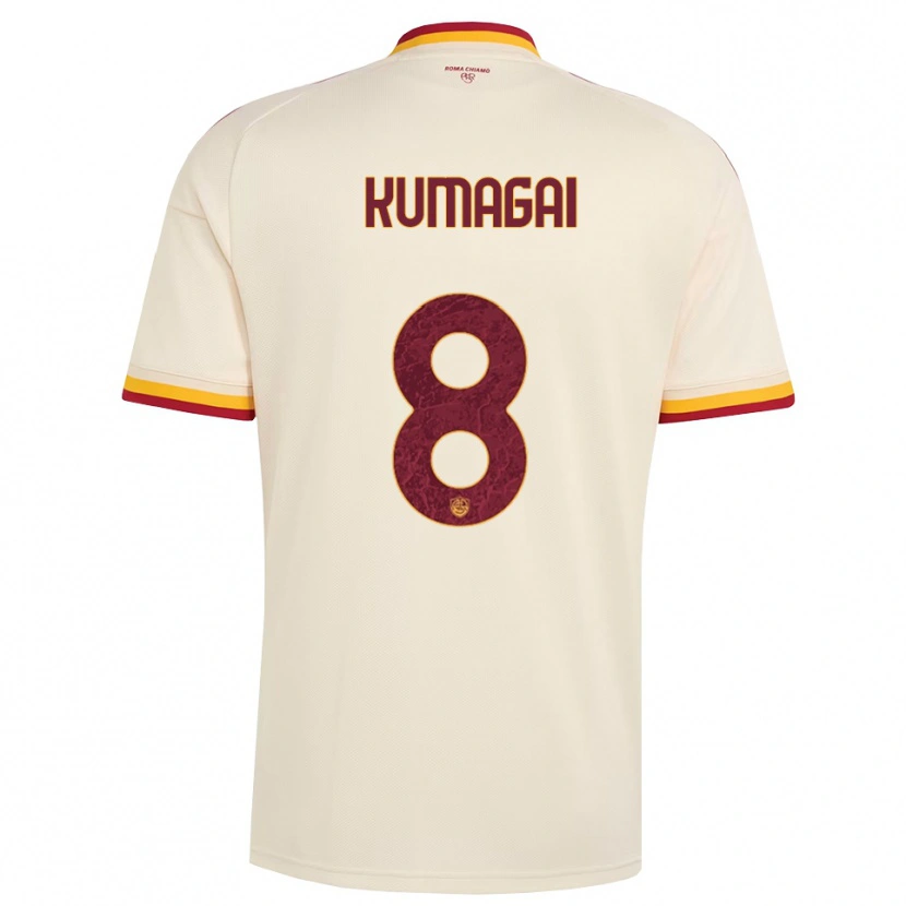 Danxen Herren Saki Kumagai #8 Champagner Rot Gelb Auswärtstrikot Trikot 2026/27 T-Shirt Österreich