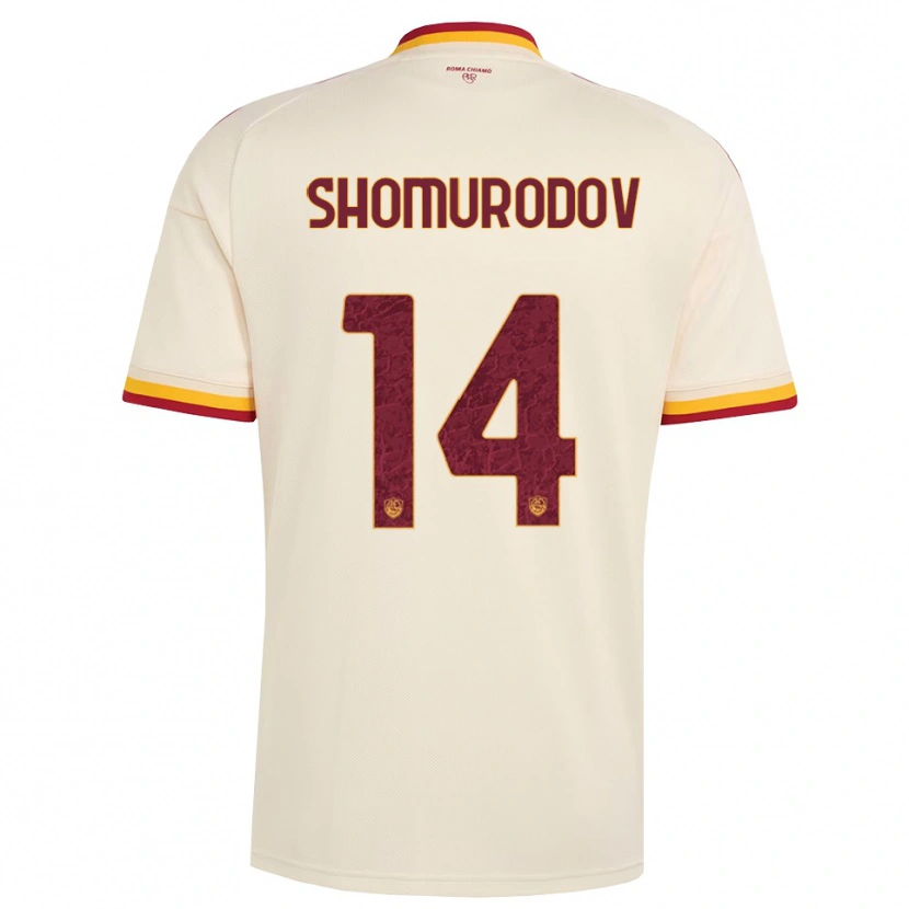 Danxen Herren Eldor Shomurodov #14 Champagner Rot Gelb Auswärtstrikot Trikot 2026/27 T-Shirt Österreich