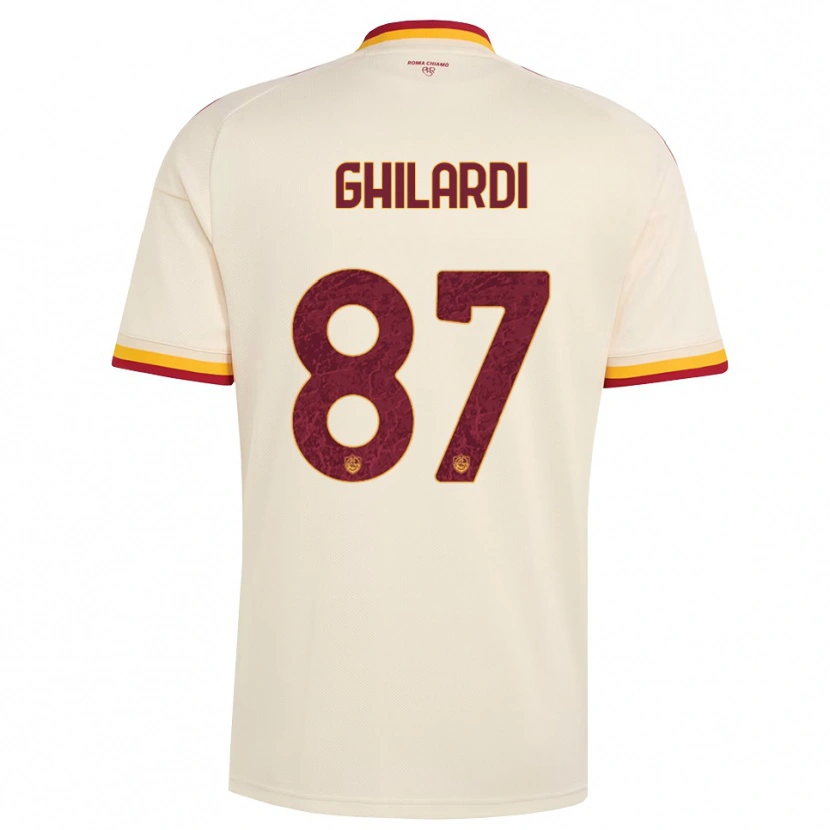 Danxen Herren Daniele Ghilardi #87 Champagner Rot Gelb Auswärtstrikot Trikot 2026/27 T-Shirt Österreich