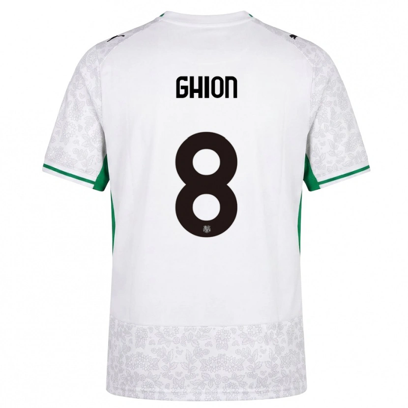 Danxen Herren Andrea Ghion #8 Weiß Schwarz Grün Auswärtstrikot Trikot 2026/27 T-Shirt Österreich
