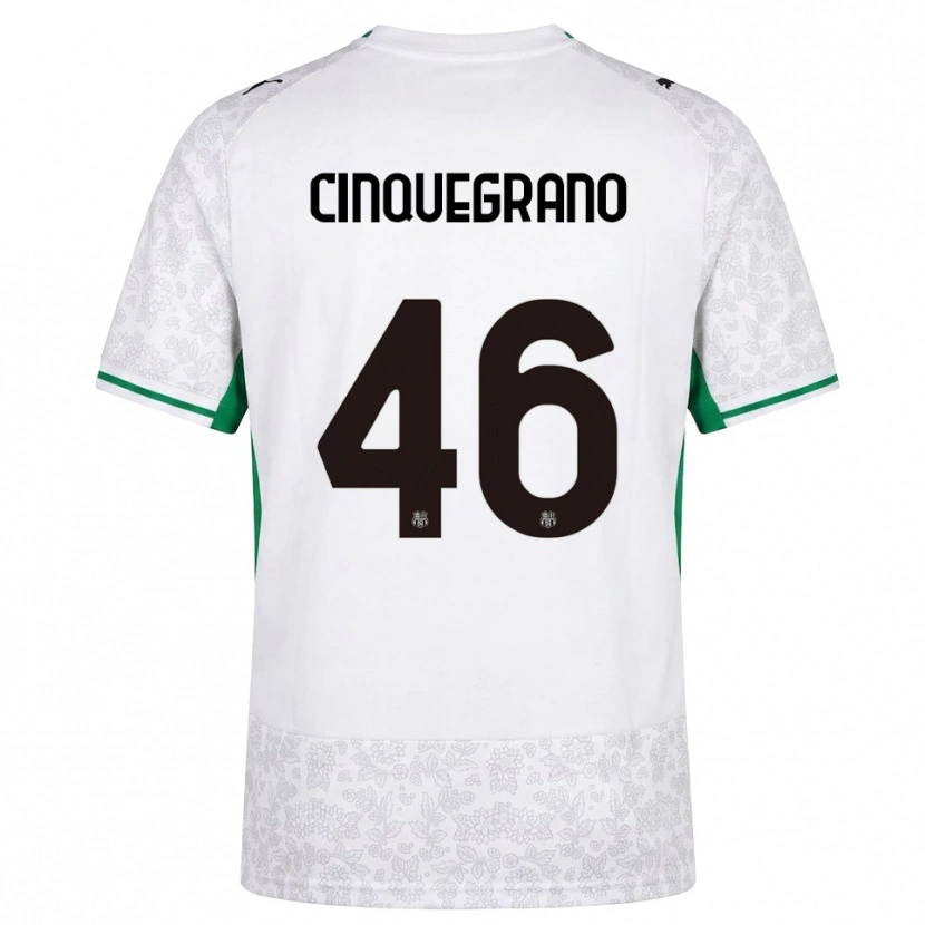 Danxen Herren Simone Cinquegrano #46 Weiß Schwarz Grün Auswärtstrikot Trikot 2026/27 T-Shirt Österreich