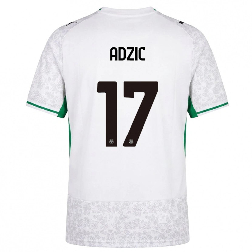 Danxen Herren Vasilije Adžić #17 Weiß Schwarz Grün Auswärtstrikot Trikot 2026/27 T-Shirt Österreich