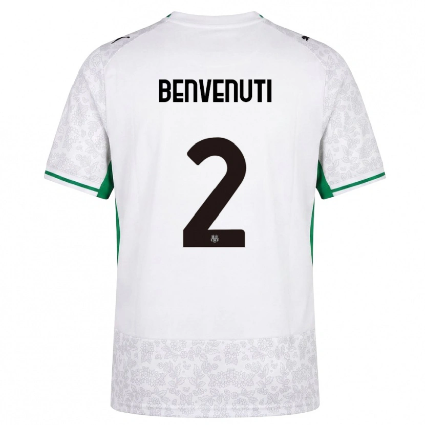 Danxen Herren Giacomo Benvenuti #2 Weiß Schwarz Grün Auswärtstrikot Trikot 2026/27 T-Shirt Österreich