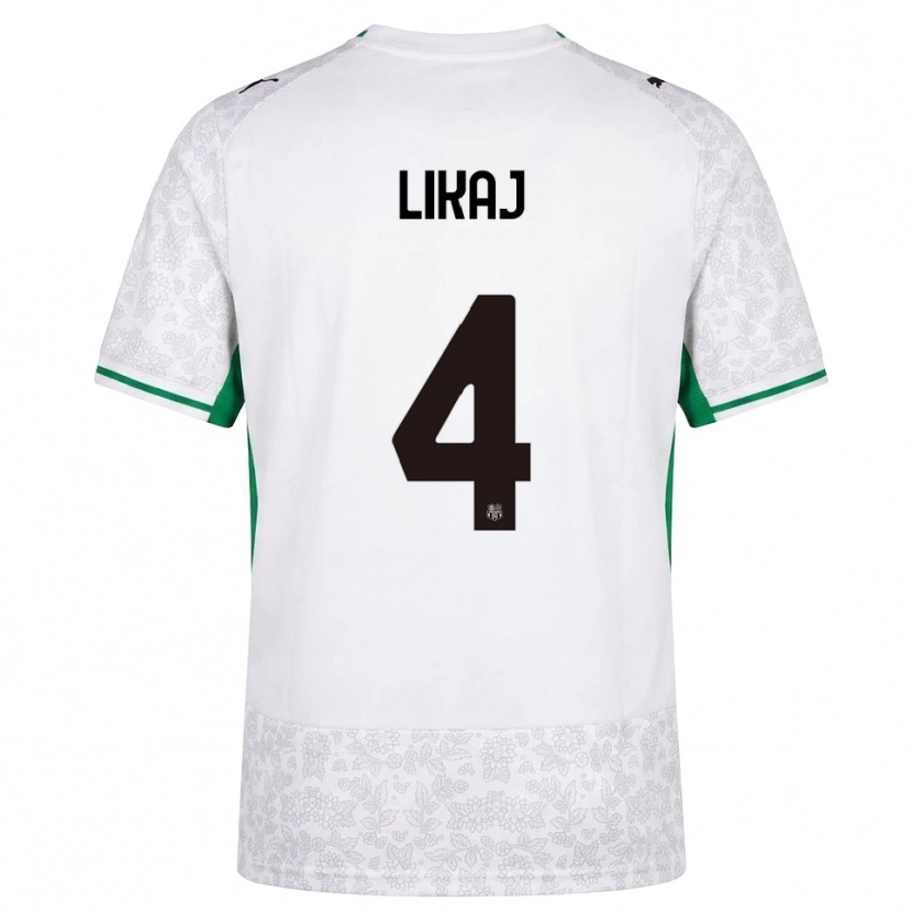 Danxen Herren Enea Likaj #4 Weiß Schwarz Grün Auswärtstrikot Trikot 2026/27 T-Shirt Österreich