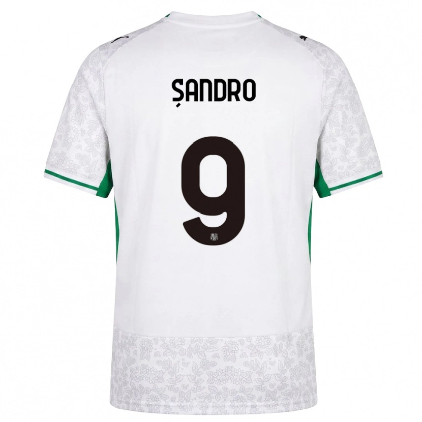 Danxen Herren Denis Șandro #9 Weiß Schwarz Grün Auswärtstrikot Trikot 2026/27 T-Shirt Österreich