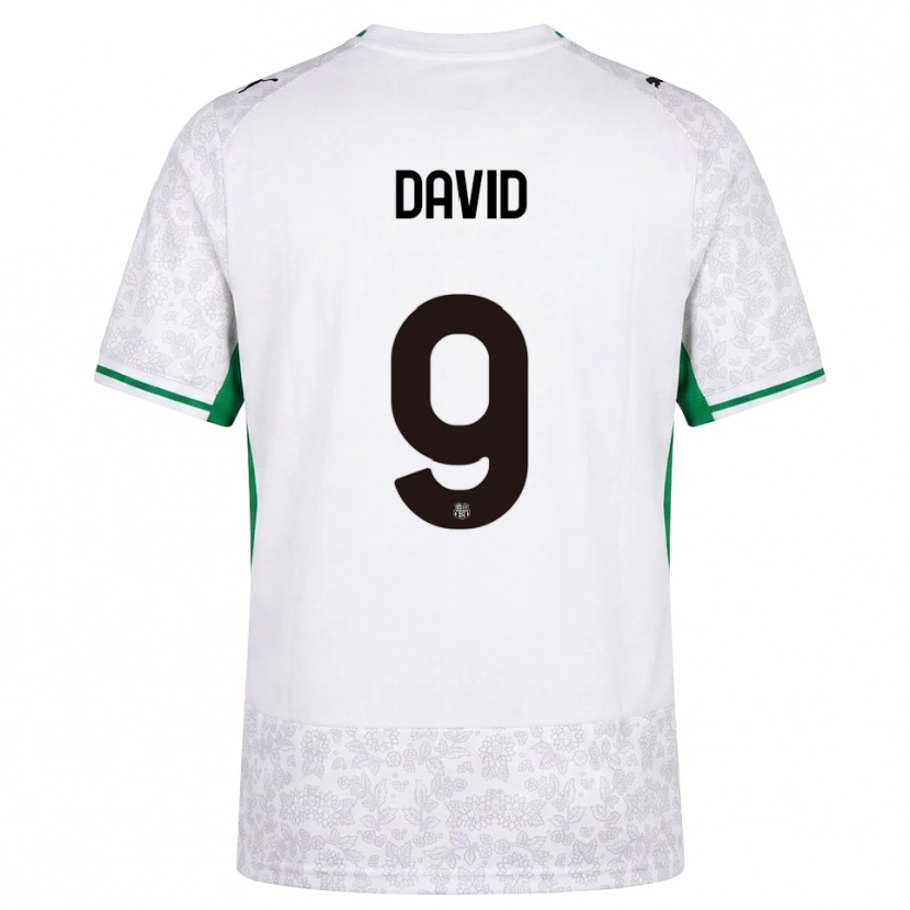 Danxen Herren Mario David #9 Weiß Schwarz Grün Auswärtstrikot Trikot 2026/27 T-Shirt Österreich