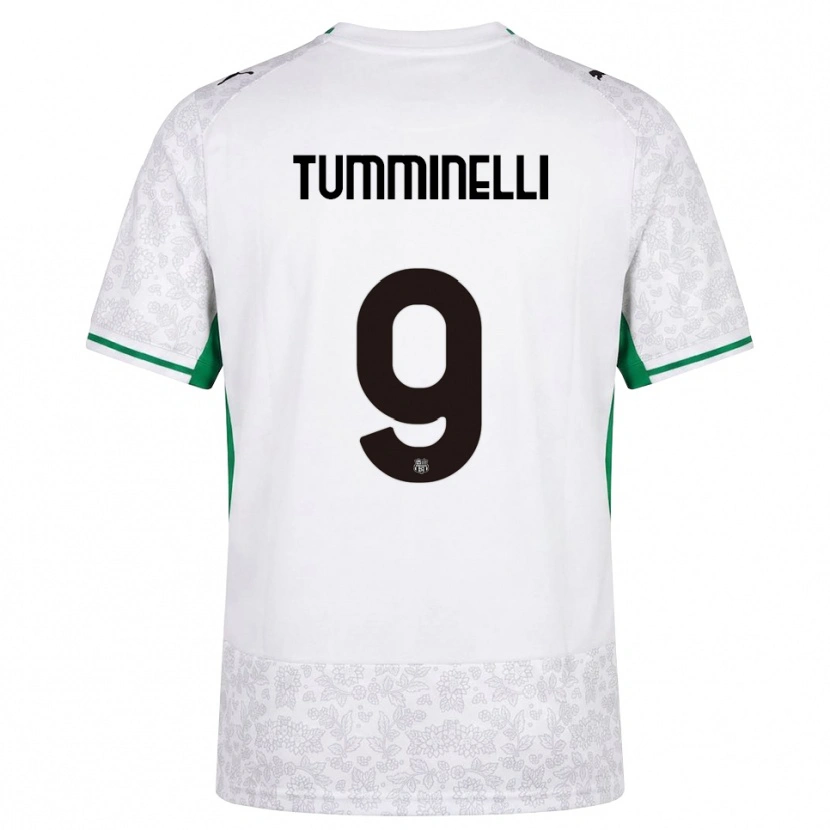 Danxen Herren Daniel Tumminelli #9 Weiß Schwarz Grün Auswärtstrikot Trikot 2026/27 T-Shirt Österreich