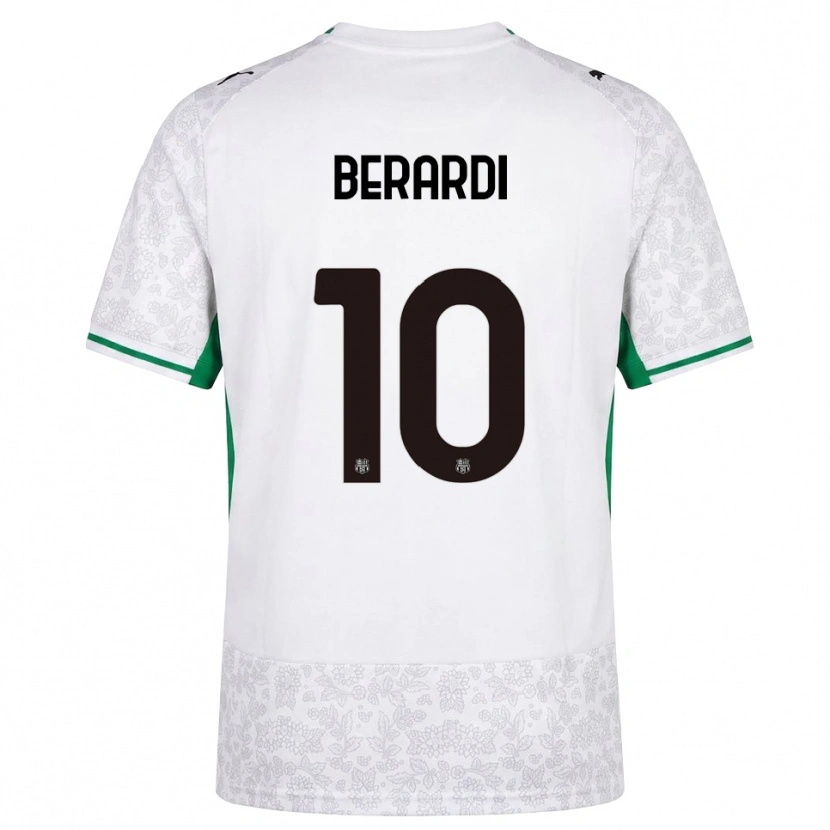 Danxen Herren Domenico Berardi #10 Weiß Schwarz Grün Auswärtstrikot Trikot 2026/27 T-Shirt Österreich