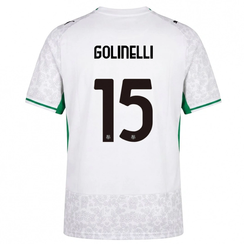 Danxen Herren Emanuele Golinelli #15 Weiß Schwarz Grün Auswärtstrikot Trikot 2026/27 T-Shirt Österreich