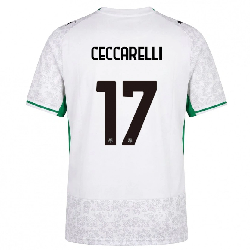 Danxen Herren Samuel Ceccarelli #17 Weiß Schwarz Grün Auswärtstrikot Trikot 2026/27 T-Shirt Österreich
