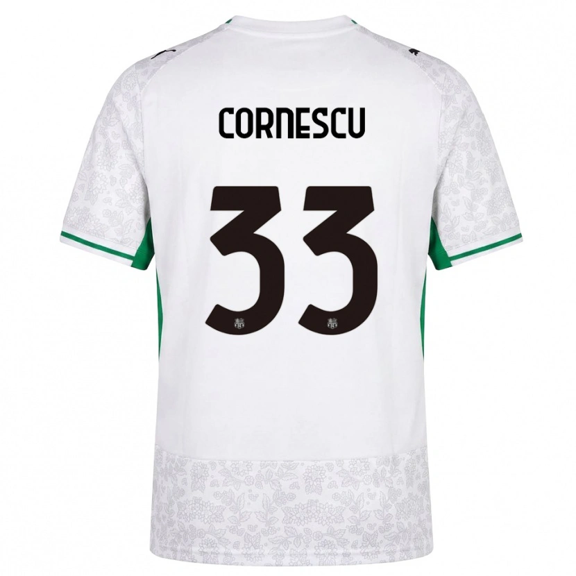 Danxen Herren Iustin Cornescu #33 Weiß Schwarz Grün Auswärtstrikot Trikot 2026/27 T-Shirt Österreich