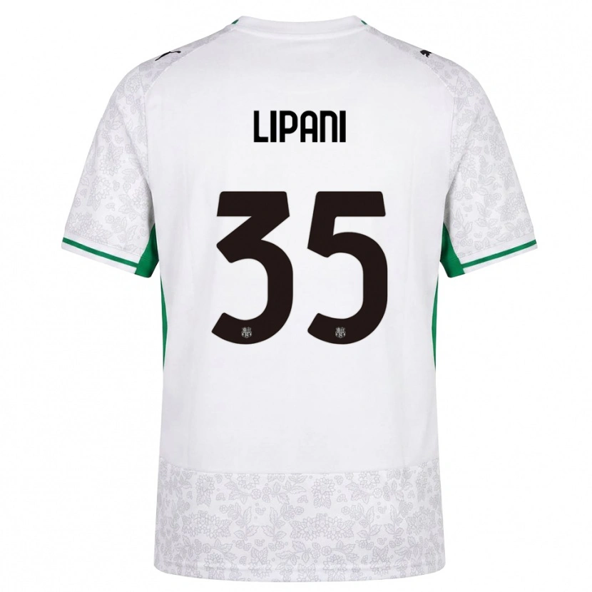 Danxen Herren Luca Lipani #35 Weiß Schwarz Grün Auswärtstrikot Trikot 2026/27 T-Shirt Österreich