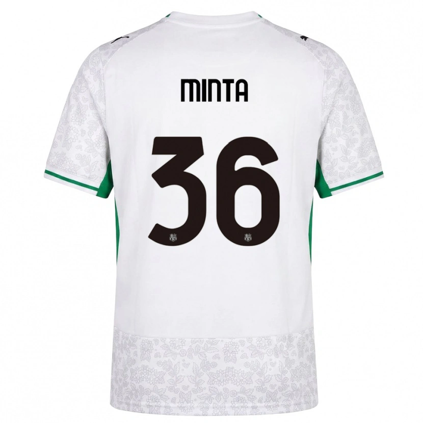 Danxen Herren Amoako Minta #36 Weiß Schwarz Grün Auswärtstrikot Trikot 2026/27 T-Shirt Österreich