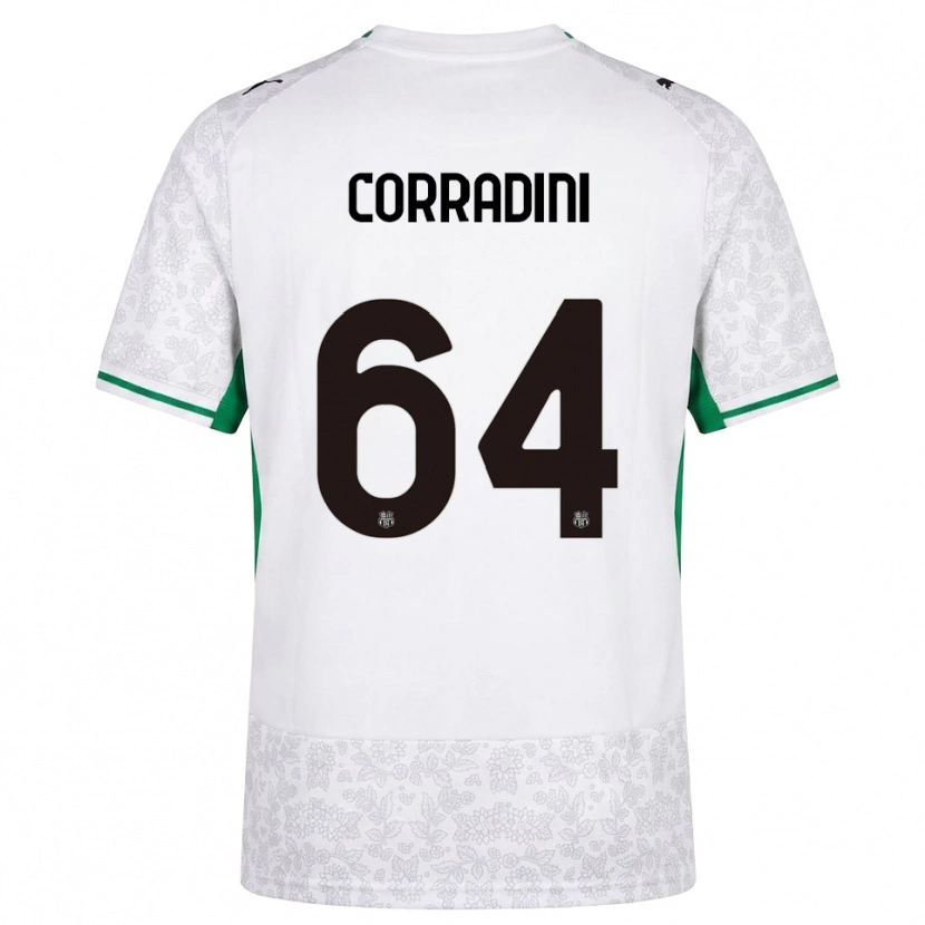 Danxen Herren Francesco Corradini #64 Weiß Schwarz Grün Auswärtstrikot Trikot 2026/27 T-Shirt Österreich