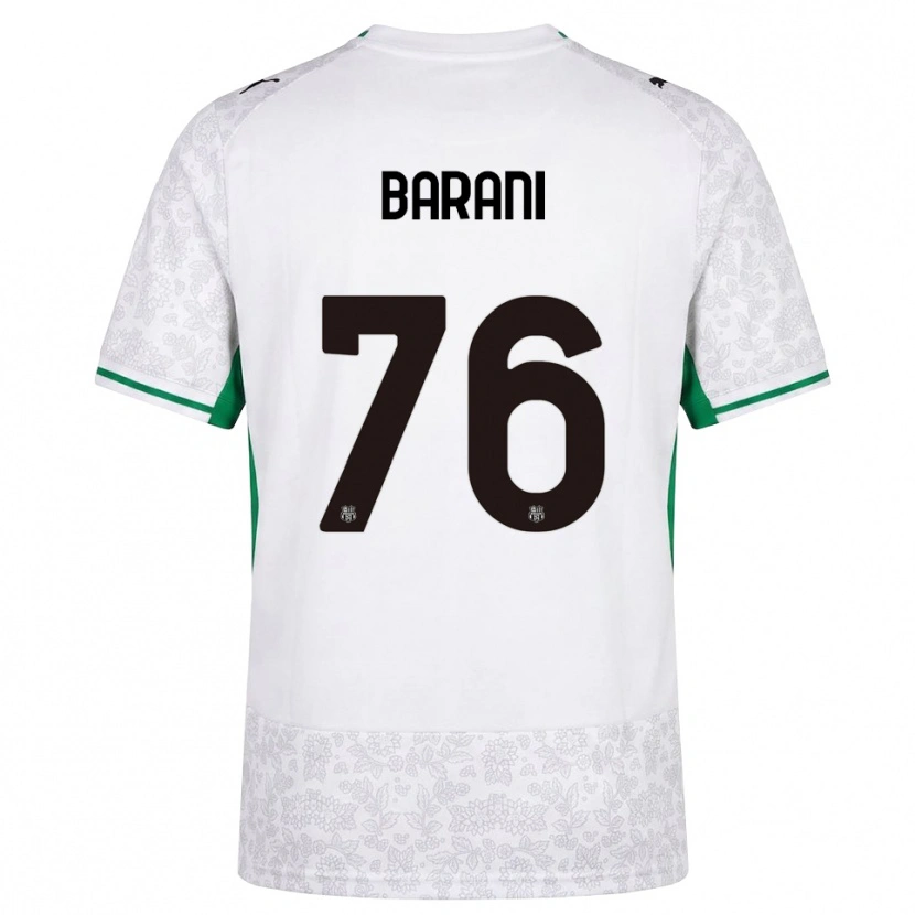 Danxen Herren Luca Barani #76 Weiß Schwarz Grün Auswärtstrikot Trikot 2026/27 T-Shirt Österreich