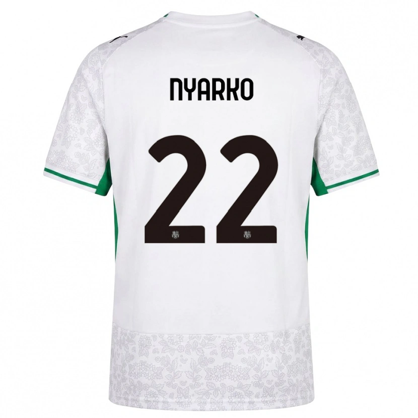 Danxen Herren Lorenzo Nyarko #22 Weiß Schwarz Grün Auswärtstrikot Trikot 2026/27 T-Shirt Österreich