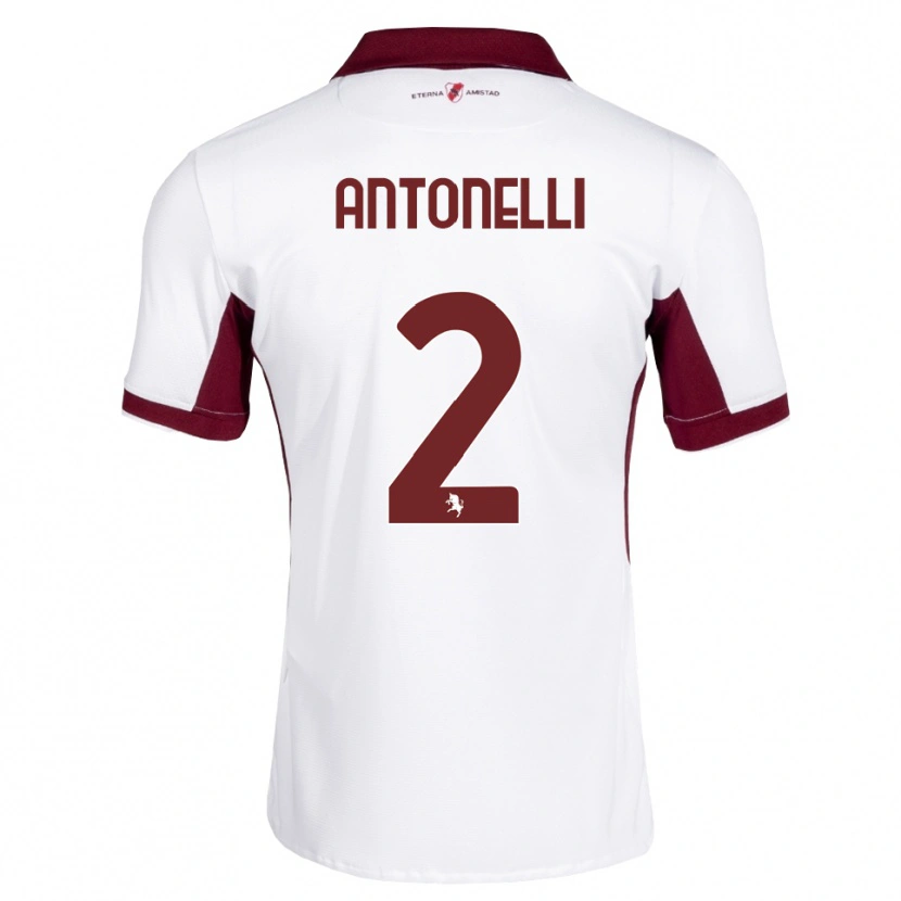 Danxen Herren Moise Antonelli #2 Burgund Weiß Rot Auswärtstrikot Trikot 2026/27 T-Shirt Österreich