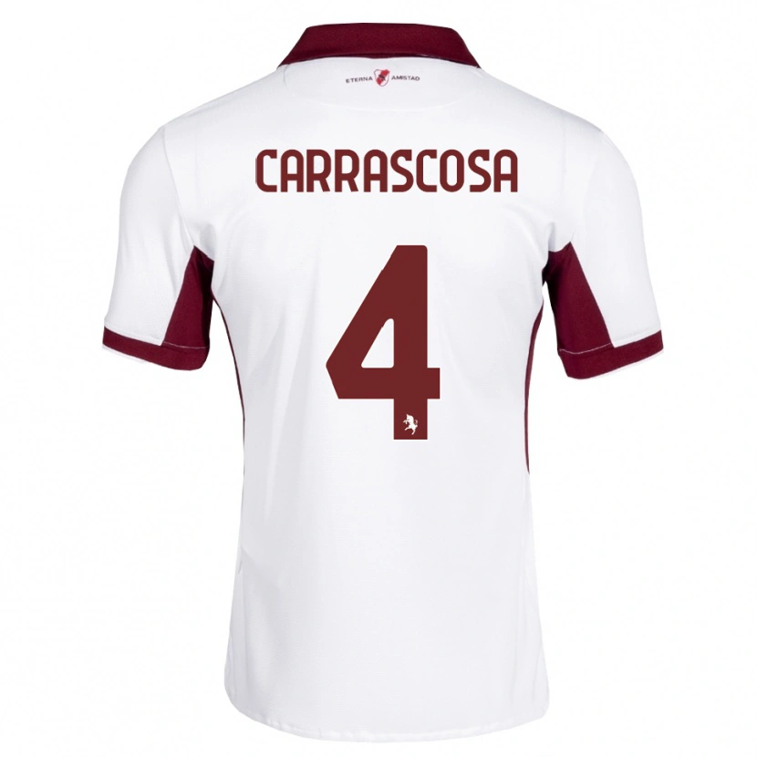 Danxen Herren Manuel Carrascosa #4 Burgund Weiß Rot Auswärtstrikot Trikot 2026/27 T-Shirt Österreich