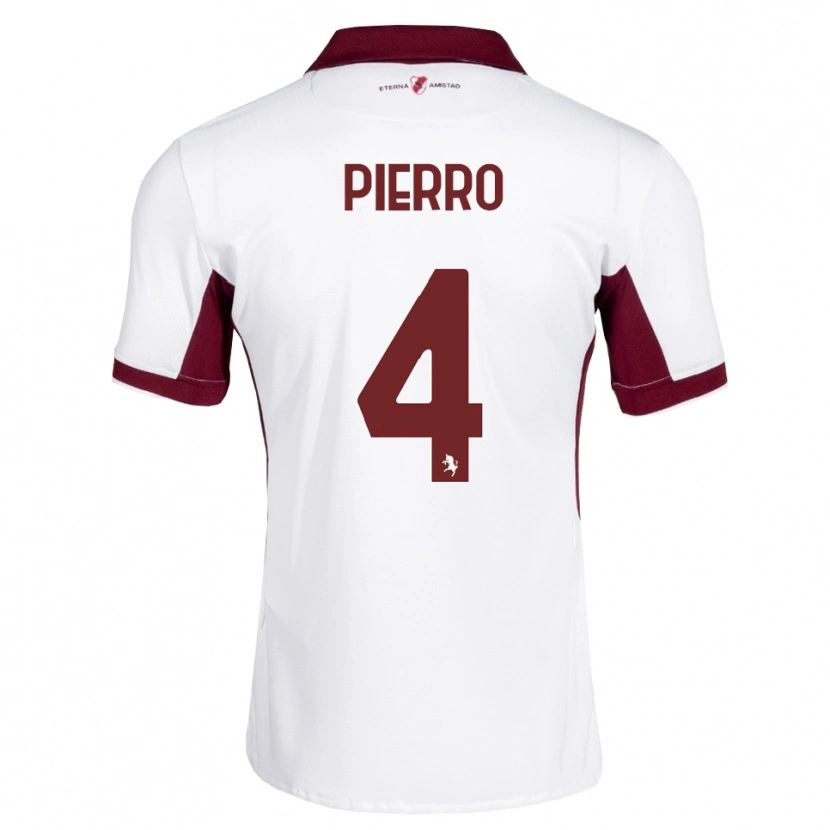 Danxen Herren Dennis Pierro #4 Burgund Weiß Rot Auswärtstrikot Trikot 2026/27 T-Shirt Österreich