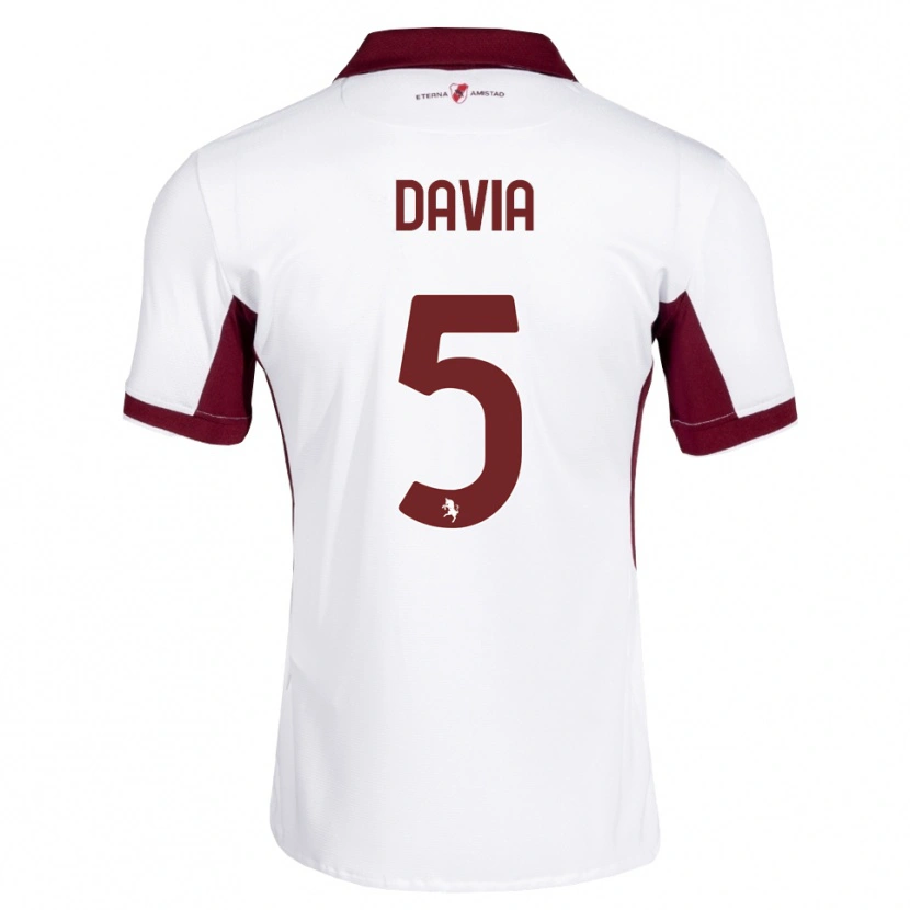Danxen Herren Emiliano Davia #5 Burgund Weiß Rot Auswärtstrikot Trikot 2026/27 T-Shirt Österreich