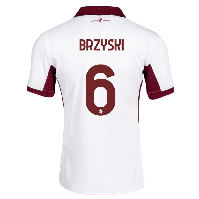 Danxen Herren Igor Brzyski #6 Burgund Weiß Rot Auswärtstrikot Trikot 2026/27 T-Shirt Österreich