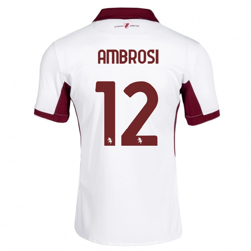 Danxen Herren Martina Ambrosi #12 Burgund Weiß Rot Auswärtstrikot Trikot 2026/27 T-Shirt Österreich