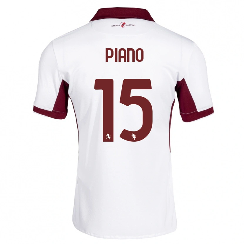 Danxen Herren Enrico Piano #15 Burgund Weiß Rot Auswärtstrikot Trikot 2026/27 T-Shirt Österreich
