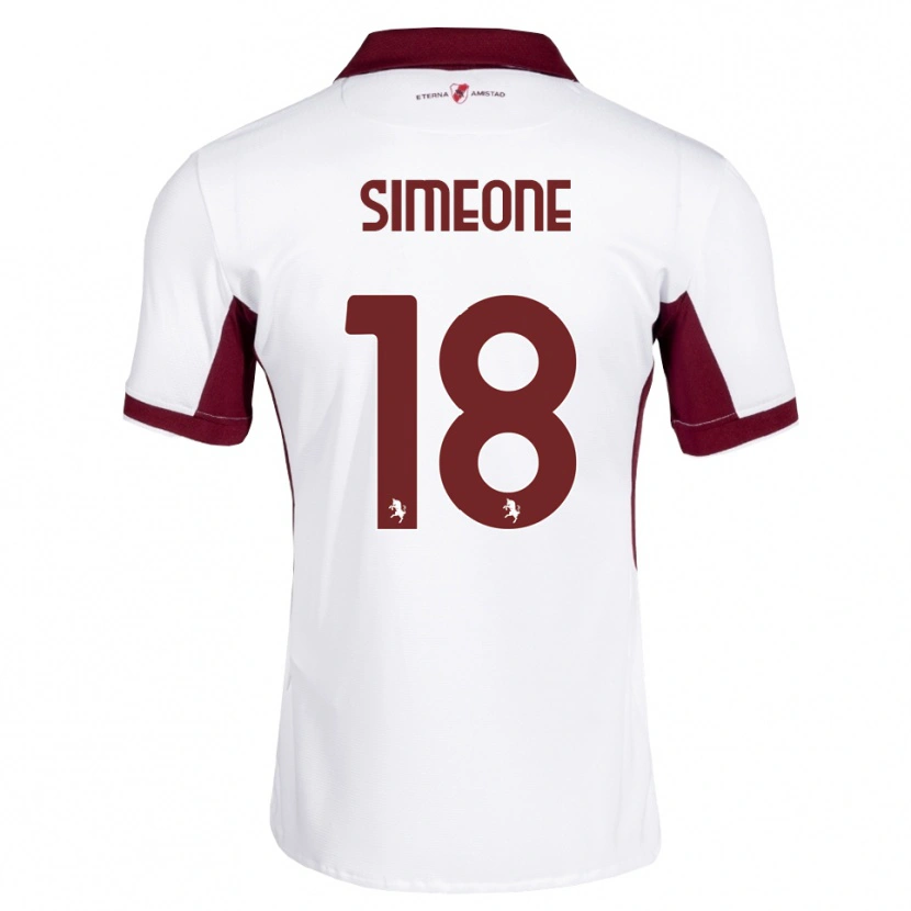 Danxen Herren Giovanni Simeone #18 Burgund Weiß Rot Auswärtstrikot Trikot 2026/27 T-Shirt Österreich