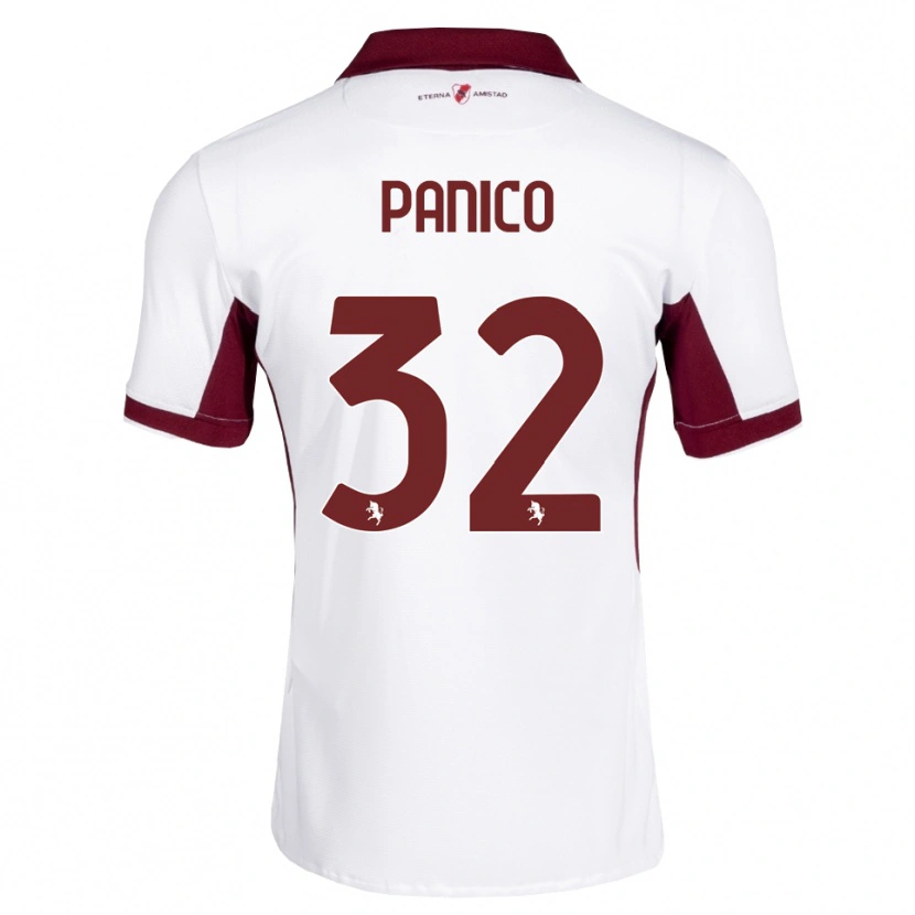 Danxen Herren Patrizia Panico #32 Burgund Weiß Rot Auswärtstrikot Trikot 2026/27 T-Shirt Österreich