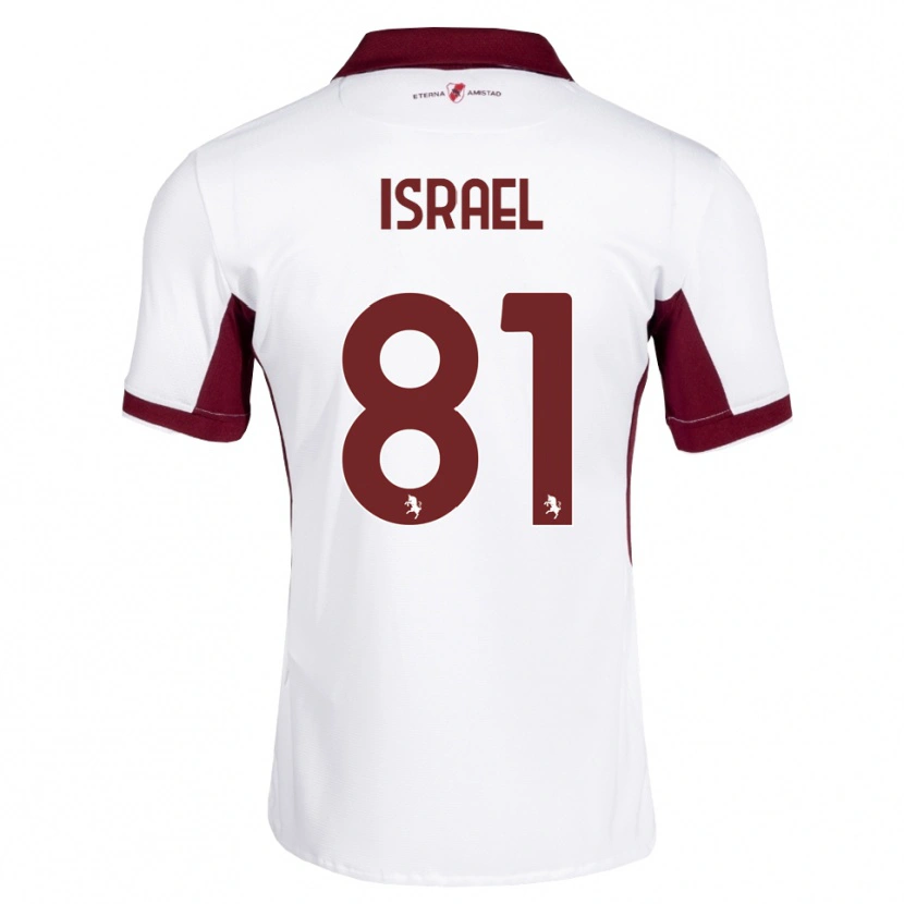 Danxen Herren Franco Israel #81 Burgund Weiß Rot Auswärtstrikot Trikot 2026/27 T-Shirt Österreich