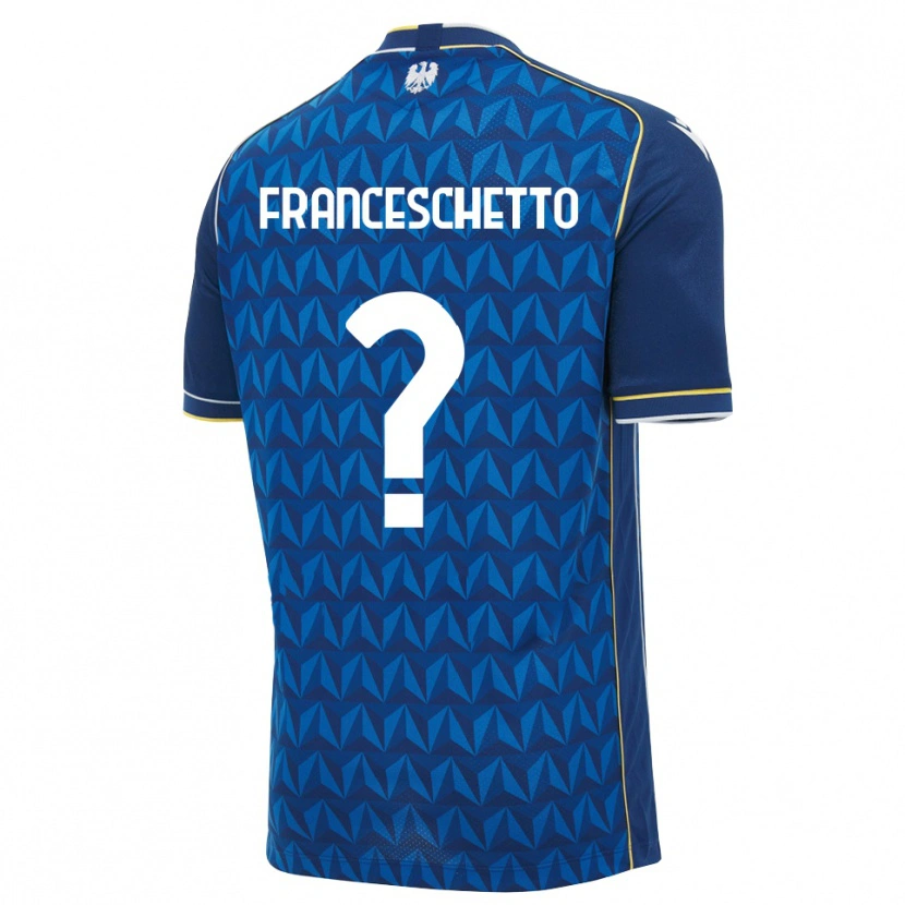 Danxen Herren Mattia Franceschetto #0 Königsblau Weiß Blau Auswärtstrikot Trikot 2026/27 T-Shirt Österreich
