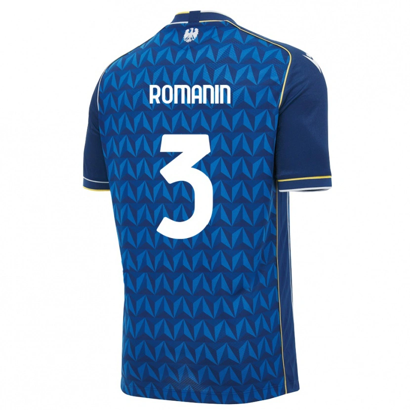 Danxen Herren Mattia Romanin #3 Königsblau Weiß Blau Auswärtstrikot Trikot 2026/27 T-Shirt Österreich