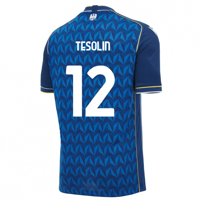 Danxen Herren Matteo Tesolin #12 Königsblau Weiß Blau Auswärtstrikot Trikot 2026/27 T-Shirt Österreich