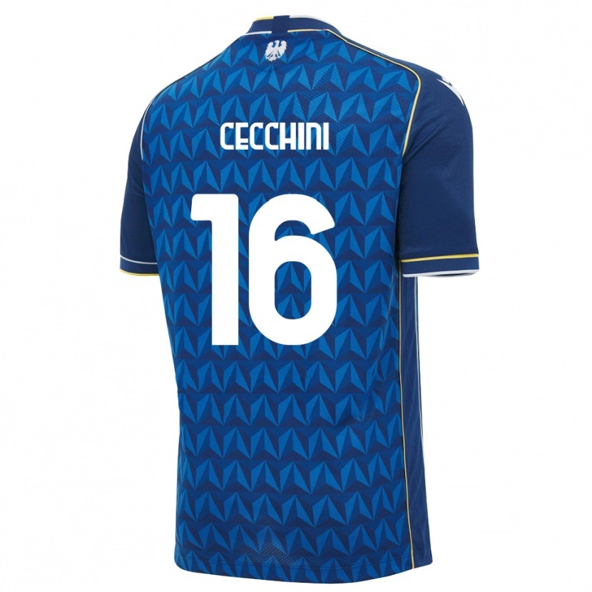 Danxen Herren Giorgio Cecchini #16 Königsblau Weiß Blau Auswärtstrikot Trikot 2026/27 T-Shirt Österreich