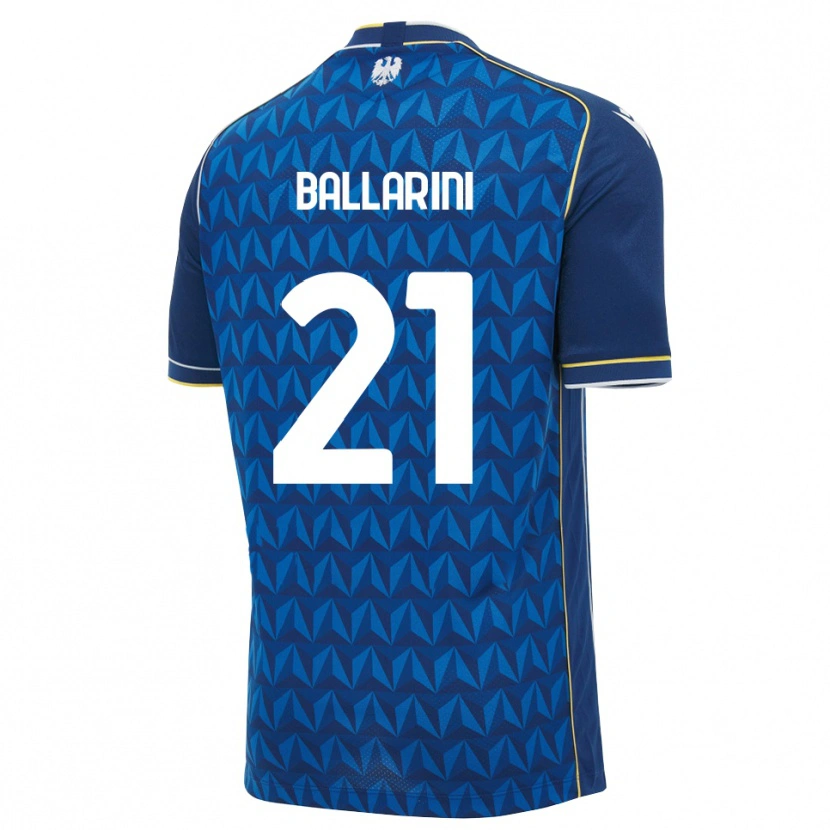 Danxen Herren Marco Ballarini #21 Königsblau Weiß Blau Auswärtstrikot Trikot 2026/27 T-Shirt Österreich