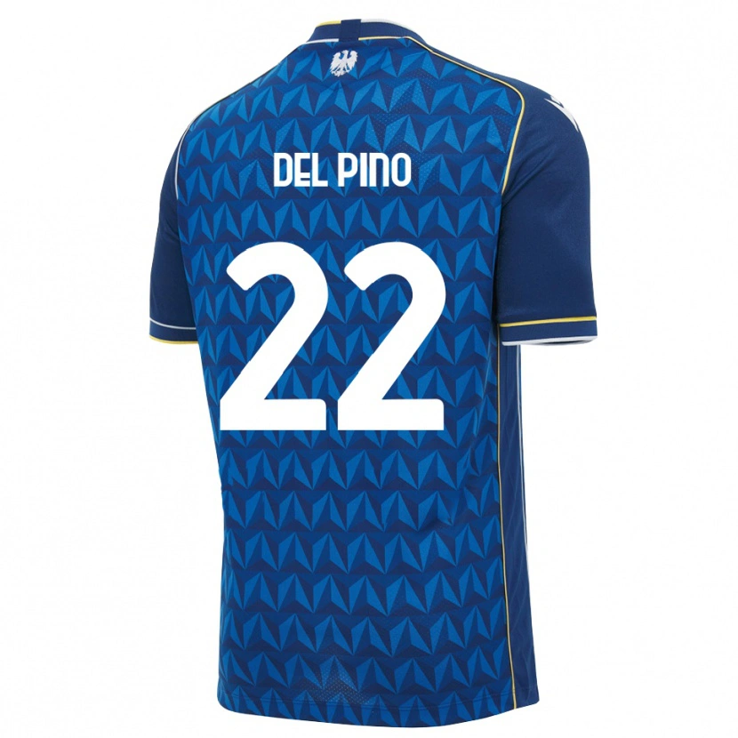 Danxen Herren Lorenzo Del Pino #22 Königsblau Weiß Blau Auswärtstrikot Trikot 2026/27 T-Shirt Österreich