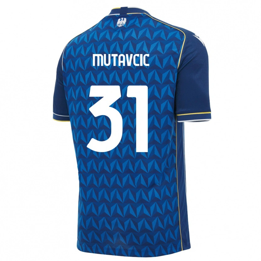 Danxen Herren Jan Mutavcic #31 Königsblau Weiß Blau Auswärtstrikot Trikot 2026/27 T-Shirt Österreich