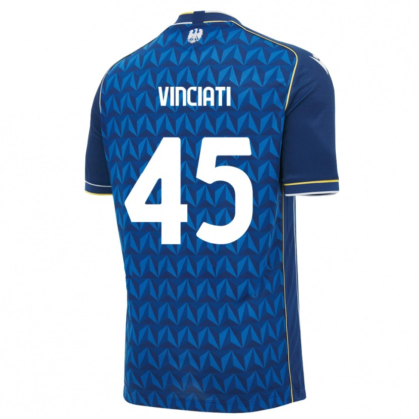 Danxen Herren Giulio Vinciati #45 Königsblau Weiß Blau Auswärtstrikot Trikot 2026/27 T-Shirt Österreich