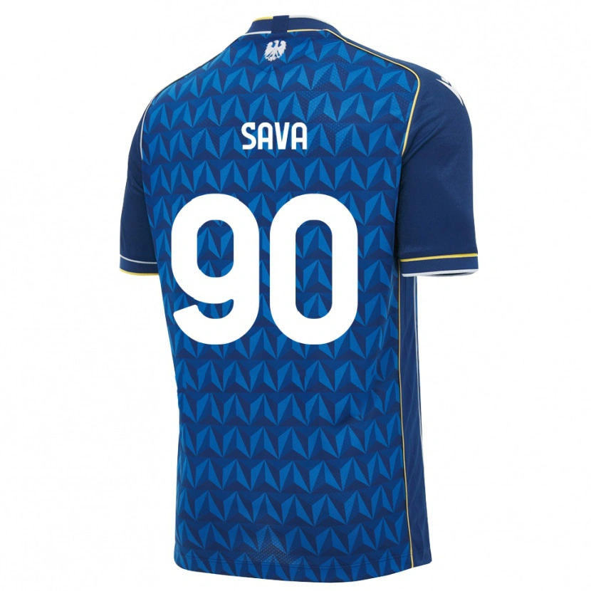 Danxen Herren Răzvan Sava #90 Königsblau Weiß Blau Auswärtstrikot Trikot 2026/27 T-Shirt Österreich