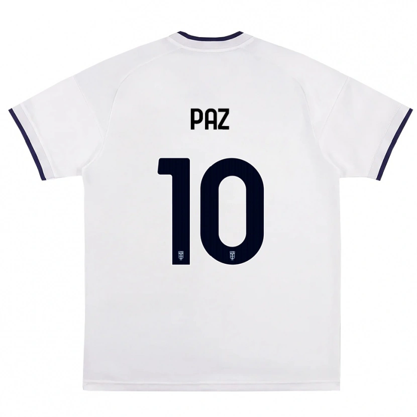 Danxen Herren Nico Paz #10 Weiß Rot Königsblau Auswärtstrikot Trikot 2026/27 T-Shirt Österreich