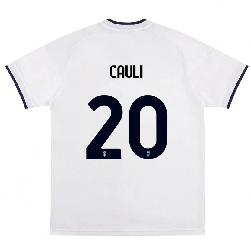 Danxen Herren Achille Cauli #20 Weiß Rot Königsblau Auswärtstrikot Trikot 2026/27 T-Shirt Österreich