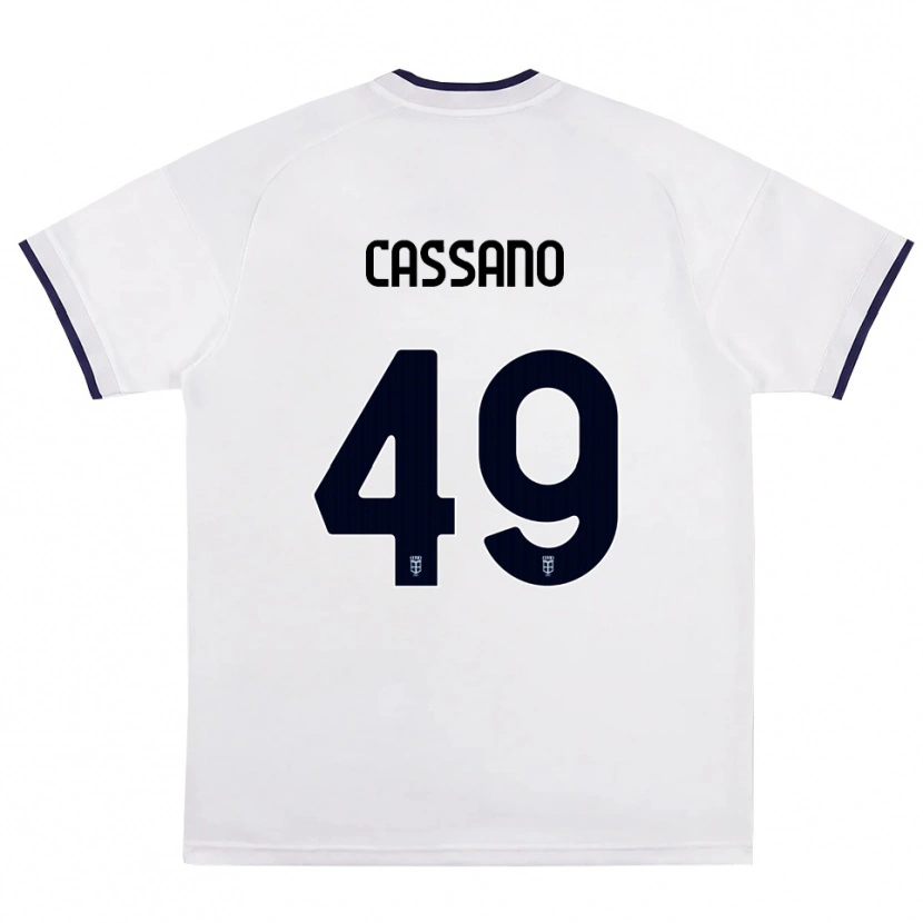 Danxen Herren Riccardo Cassano #49 Weiß Rot Königsblau Auswärtstrikot Trikot 2026/27 T-Shirt Österreich