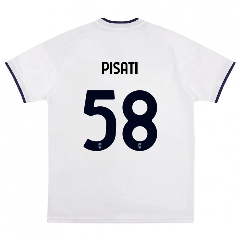 Danxen Herren Samuele Pisati #58 Weiß Rot Königsblau Auswärtstrikot Trikot 2026/27 T-Shirt Österreich