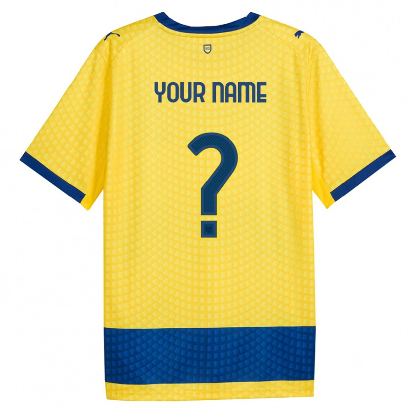 Danxen Herren Ihren Namen #0 Gelb Blau Schwarz Auswärtstrikot Trikot 2026/27 T-Shirt Österreich