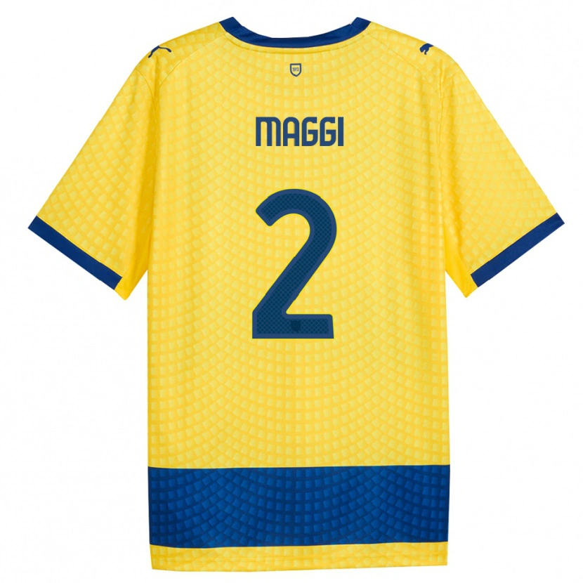 Danxen Herren Jacopo Maggi #2 Gelb Blau Schwarz Auswärtstrikot Trikot 2026/27 T-Shirt Österreich