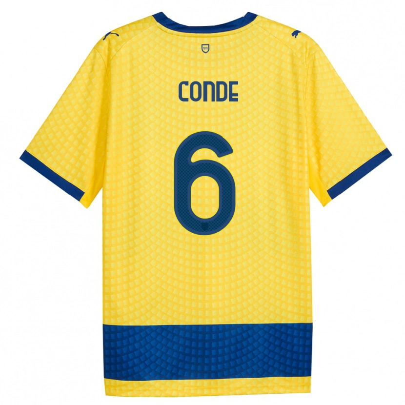 Danxen Herren Bernardo Conde #6 Gelb Blau Schwarz Auswärtstrikot Trikot 2026/27 T-Shirt Österreich
