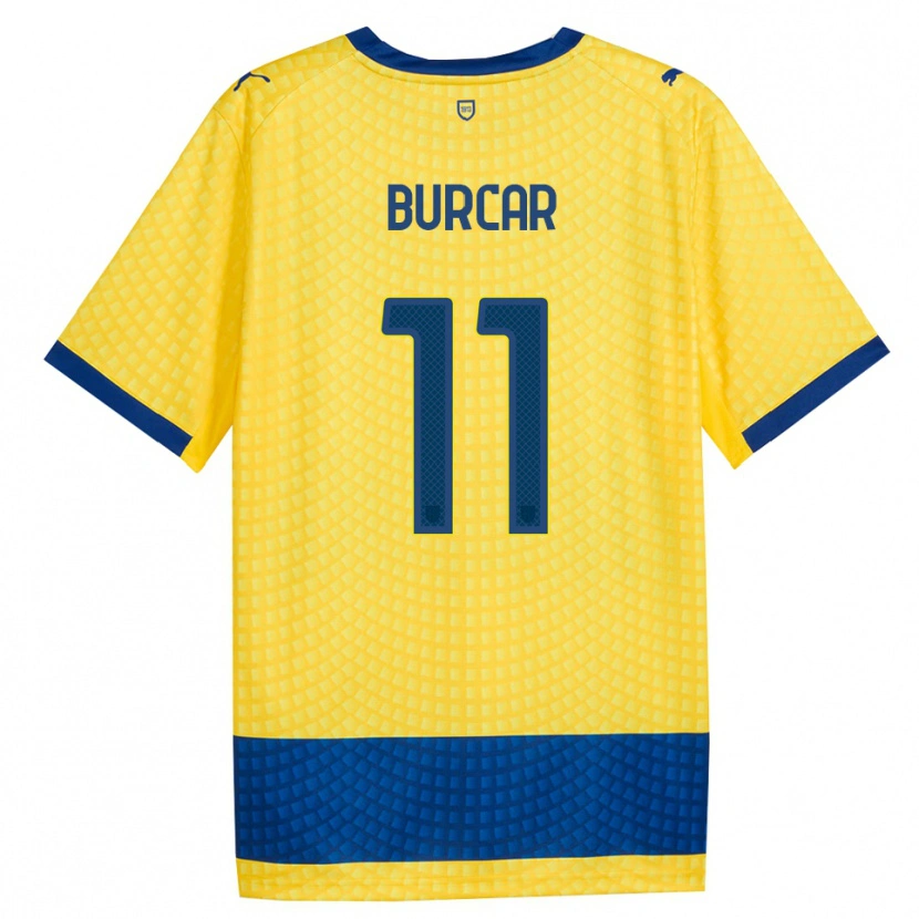 Danxen Herren Andrija Burcar #11 Gelb Blau Schwarz Auswärtstrikot Trikot 2026/27 T-Shirt Österreich